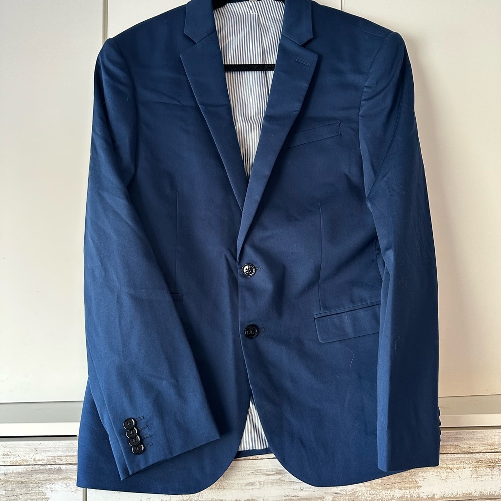 Express Men's Navy Blue Sport Coat Blazer